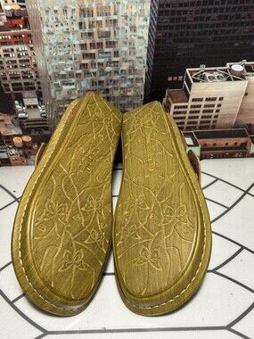 NEW ALEGRIA BY PG LITE VANESSA THONG SANDALS CHRYSALIS COGNAC EU 38 7.5